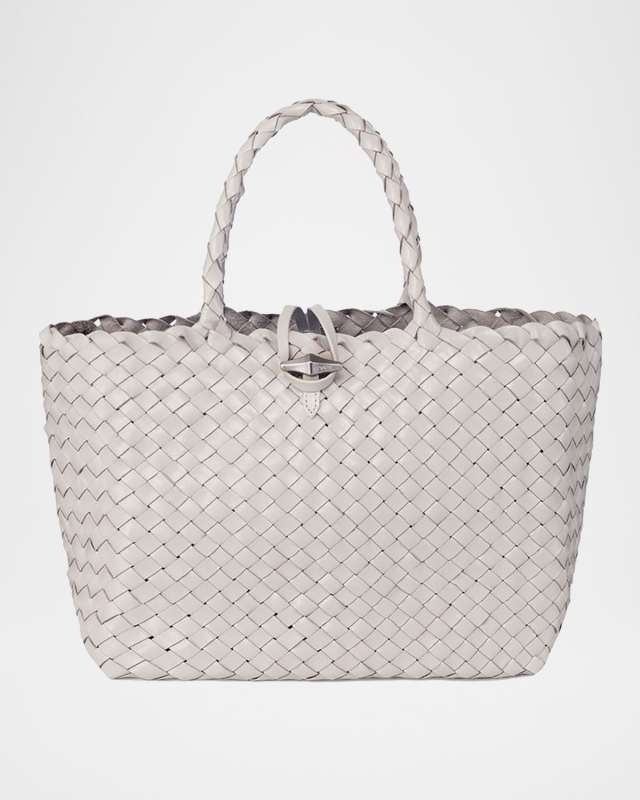 Kayla Woven Leather Tote Bag
